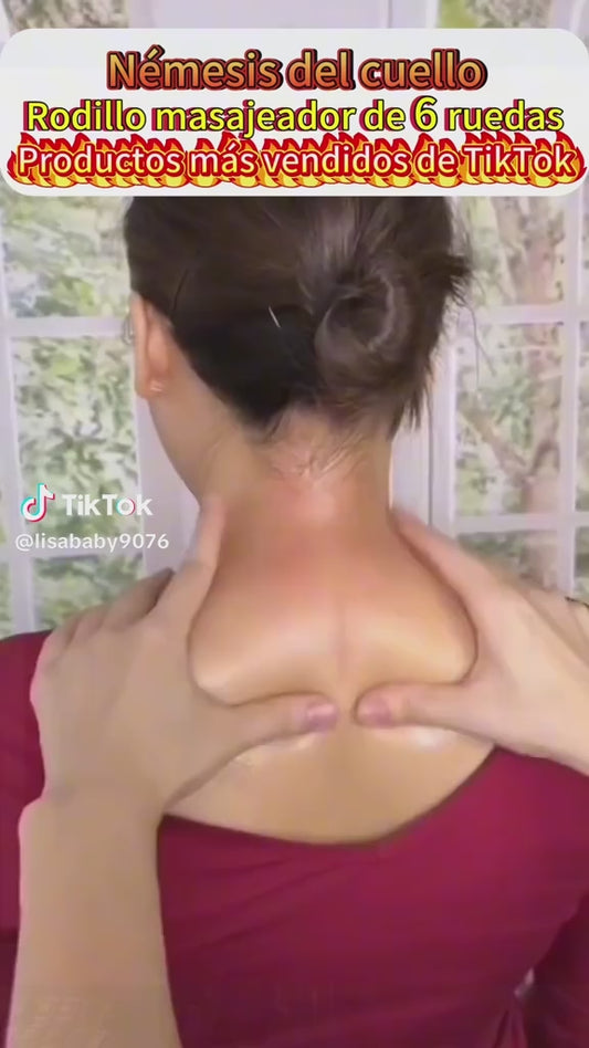 Masajeador De Cuello Con Rodillo